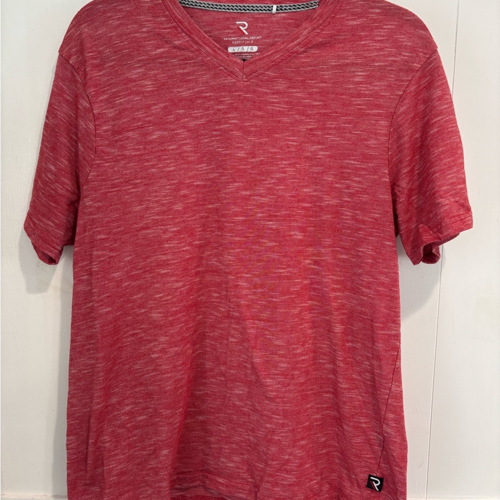 Heather Red Heather V-Neck Tee